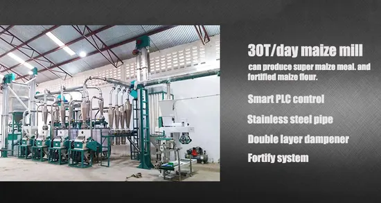 Full Automatic Flour Mill Machine Advanced Technology Maize Mill