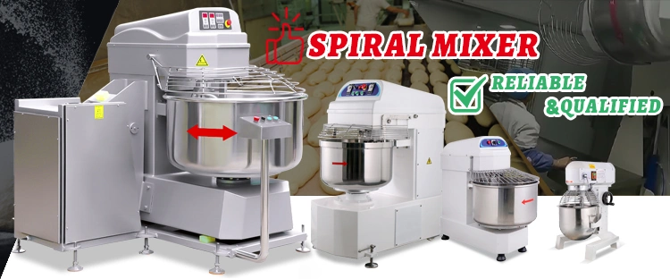 7L~260L Optional Commercial Dough Spiral Mixer Industrial Dough Mixer Bakery Equipment