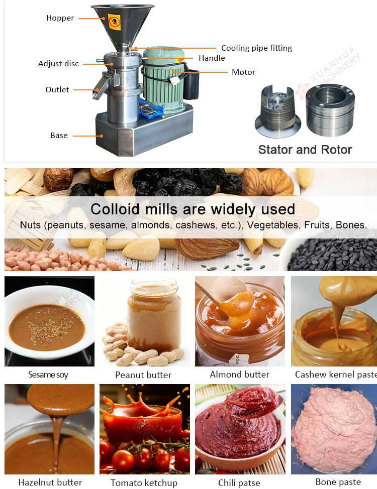 Tahini Paste Strawberry Jam Making Grinding Machines Chili Grinder Machine Tomato Sauce Processing Machine